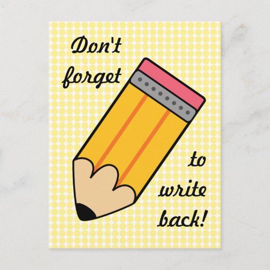 Zurückschreiben Postkarte (Vorderseite)