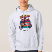 Zurückspulen Sie das Chaos Gen X Retro Kassettenba Hoodie (Vorderseite)