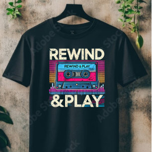 zurückspulen und spielen T-Shirt