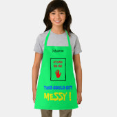 Zurückstehen, das könnte zu einem strahlend grünen schürze (Insitu)