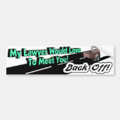 Zurückstellen des rechtlichen Autoaufklebers Autoaufkleber (Vorne)