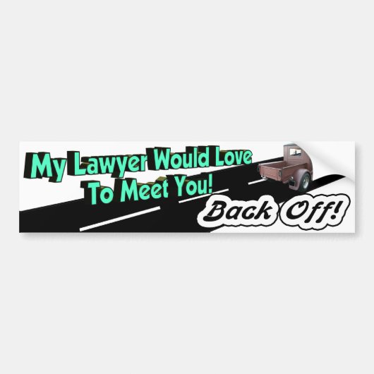 Zurückstellen des rechtlichen Autoaufklebers Autoaufkleber (Vorne)