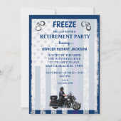 Zurückstellung des Polizeibeamten der US-Flagge Einladung (Vorderseite)