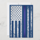Zurückstellung des Polizeibeamten der US-Flagge Einladung (Rückseite)