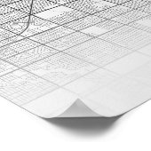 Zurzeit Chicago Illinois Street Map Poster (Ecke)