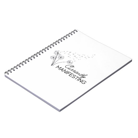 Zurzeit manifestes Notebook Notizblock (Linke Seite)