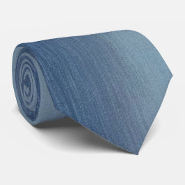 Zurzeit verblasster Denim Look Neck Tie Krawatte
