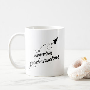 Zurzeit verzögert die Tasse von Pfeil