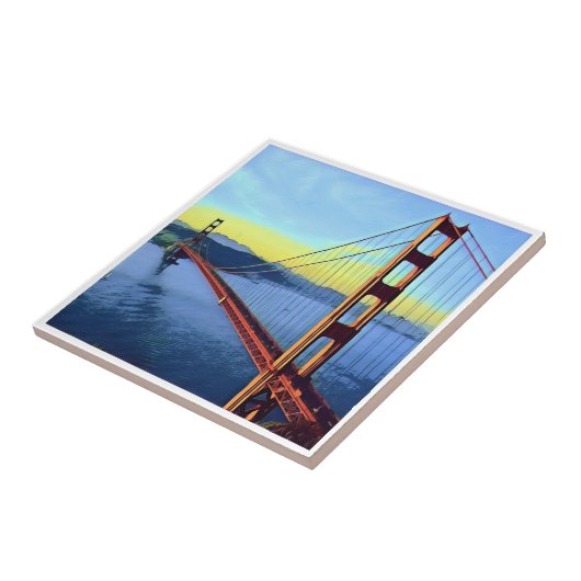 zUS006 GOLDEN GATE, Bridge, San Francisco, Fliese (Seite)