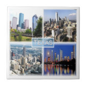 zUS011 TEXAS, Mosaik, Dallas, Houston, Fliese (Vorderseite)