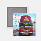 zUS012 FLORIDA, Key West, South most, Kühlschrank Magnet (Vorderseite/Rückseite)