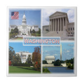 ZUS026 WASHINGTON, Mosaik, Amerika Fliese (Vorderseite)