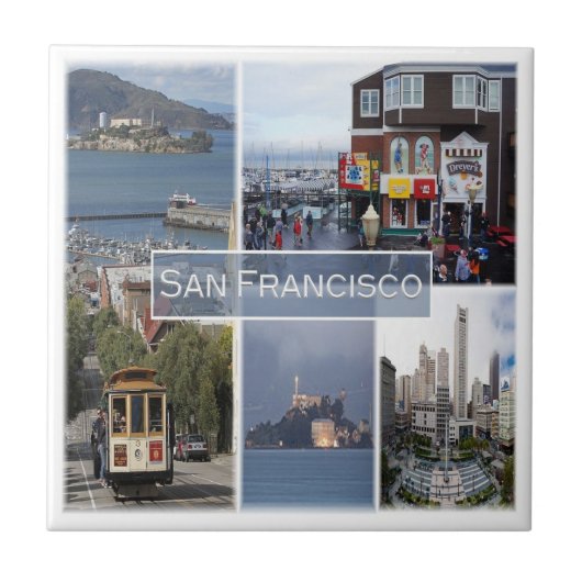 zUS031 SAN FRANCISCO, Mosaik, Kalifornien, Fliese (Vorderseite)