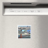 zUS032 SAN FANCISCO, Mosaik, Kalifornien, Kühlschr Magnet (In Situ (Geschirrspüler))