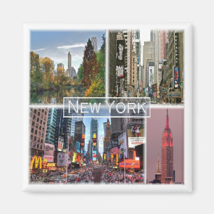 zUS035 NEW YORK, Mosaik, Amerika, Kühlschrank Magnet