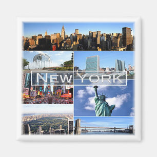 zUS036 NEW YORK, Mosaik, Amerika, Kühlschrank Magnet