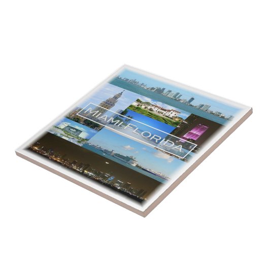 zUS040 MIAMI, FLORIDA, Mosaik, Amerika, Fliese (Seite)