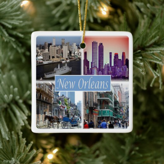 zUS049 NEW ORLEANS LOUISIANA, Keramikornament (Baum)