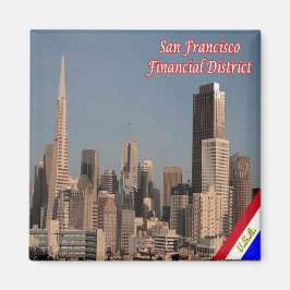 zUS057 SAN FRANCISCO, Finanzbezirk, Kühlschrank Magnet