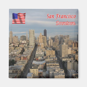 zUS077 SAN FRANCISCO, Luftseilbahn, Kühlschrank Magnet