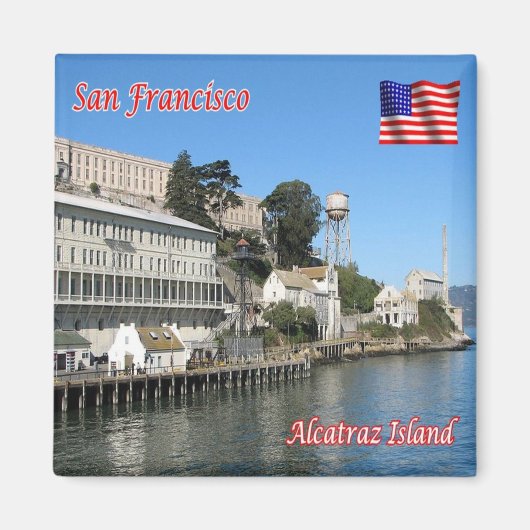 zUS082 SAN FRANCISCO, Alcatraz Island, Kühlschrank Magnet (Vorne)