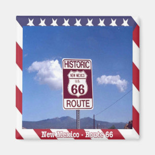 zUS091 ROUTE 66, Mexiko, Amerika, Kühlschrank Magnet
