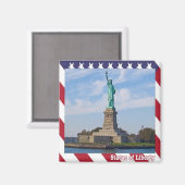 ZUS098 STATUE OF LIBERTY, New York City, Kühlschra Magnet (Vorderseite/Rückseite)