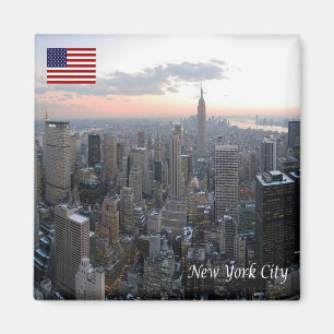 zUS099 NEW YORK CITY, Panorama, Kühlschrank Magnet