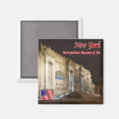 zUS103 METROPOLITAN MUSEUM OF ART, New York, Kühls Magnet (Vorderseite/Rückseite)