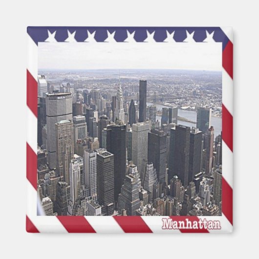 zUS105 MANHATTAN, New York City, Amerika, Kühlschr Magnet (Vorne)