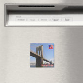 zUS112 BROOKLYN Bridge, New York City, Kühlschrank Magnet (In Situ (Geschirrspüler))