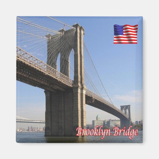 zUS112 BROOKLYN Bridge, New York City, Kühlschrank Magnet (Vorne)