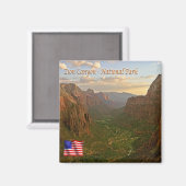 zUS117 ZION CANYON Nationalpark, Utah, Kühlschrank Magnet (Vorderseite/Rückseite)