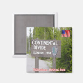 ZUS125 YELLOWSTONE N.P. Kontinentale Trennung, Küh Magnet (Vorderseite/Rückseite)