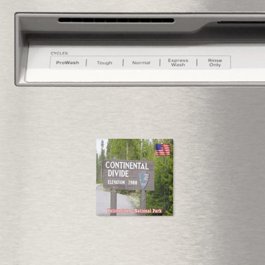 ZUS125 YELLOWSTONE N.P. Kontinentale Trennung, Küh Magnet (In Situ (Geschirrspüler))