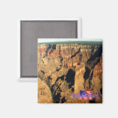 zUS135 GRAND CANYON N.P. Panorama, Kühlschrank Ari Magnet (Vorderseite/Rückseite)