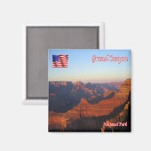 zUS142 GRAND CANYON Nationalpark, Arizona, Kühlsch Magnet (Vorderseite/Rückseite)
