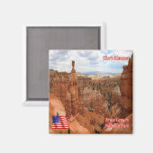 zUS152 BRYCE CANYON, Queens Garden Traill, Kühlsch Magnet (Vorderseite/Rückseite)