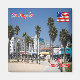 zUS164 LOS ANGELES, Venice Beach, Kalifornien, Küh Magnet