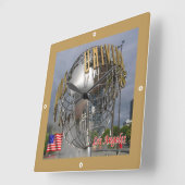 zUS165 UNIVERSELL STUDIO, Los Angeles, Quadratische Wanduhr (Winkel)