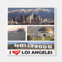 zUS169 LOS ANGELES I Liebe, Mosaik, Kühlschrank Magnet