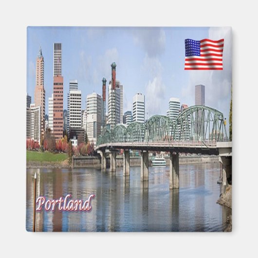 zUS182 PORTLAND, Oregon, Amerika, Kühlschrank Magnet (Vorne)