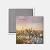 zUS183 BALTIMORE, Maryland, Amerika, Kühlschrank Magnet (Vorderseite/Rückseite)