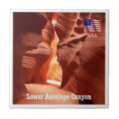 zUS191 ANTELOPE CANYON, Arizona, Amerika, Fliese (Vorderseite)