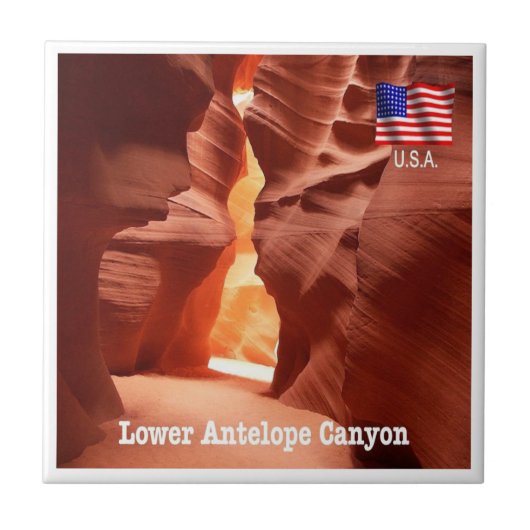zUS191 ANTELOPE CANYON, Arizona, Amerika, Fliese (Vorderseite)