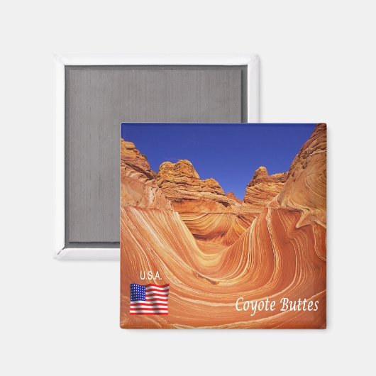 zUS194 COYOTE BUTTES, Arizona, Amerika, Kühlschran Magnet (Vorderseite/Rückseite)