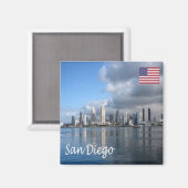 zUS203 SAN DIEGO, Skyline, Kalifornien, Kühlschran Magnet (Vorderseite/Rückseite)