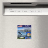 zUS205 SAN DIEGO, Mosaic, California, Fridge Magnet (In Situ (Geschirrspüler))