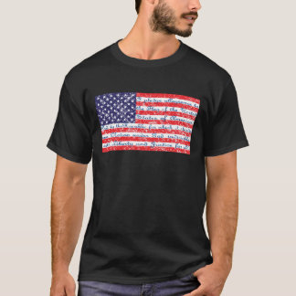 Zusage von Allebience unter der Flagge der USA T-Shirt