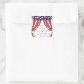 Zusage von Aufklebern für die Legitimität Quadratischer Aufkleber (Tasche)